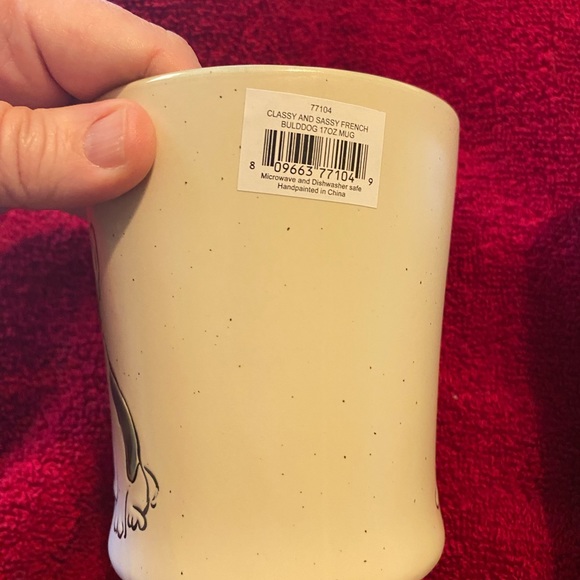 Spectrum Designz Pair 17oz French Bulldog Mugs French Kisses Classy & Sassy NWT - Picture 8 of 10